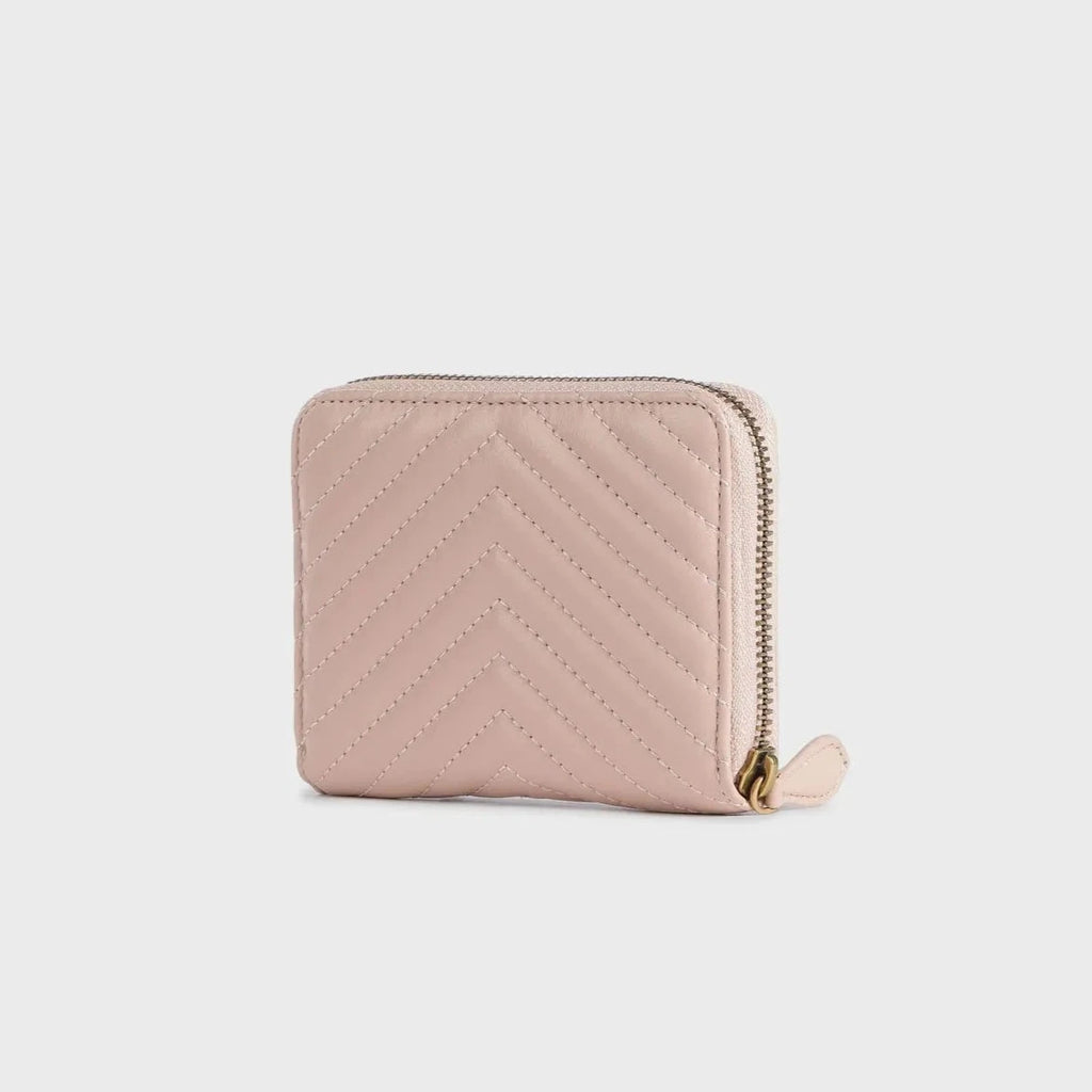 Pinko rozi ženski novčanik sa prošivom