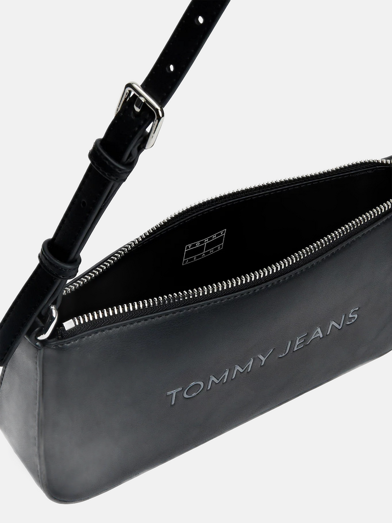 Tommy Hilfiger crna ženska torba s dugim remenom-[SKU]