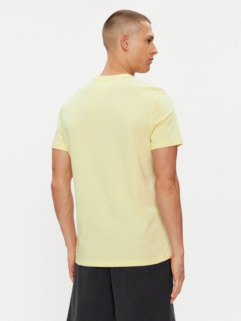 Tommy Hilfiger žuta muška majica s okruglim izrezom