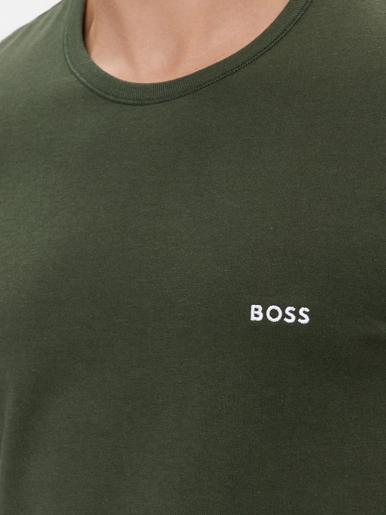Boss zelena muška majica s okruglim ovratnikom