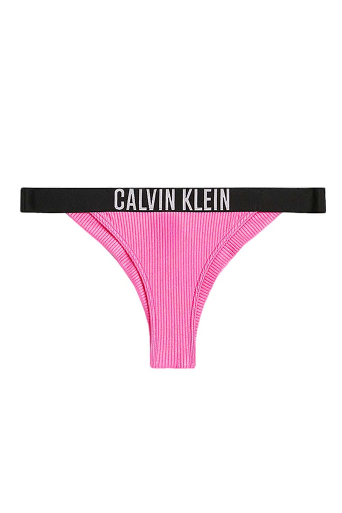 Calvin Klein pink ženski kupaći donji dio s prugama-[SKU]