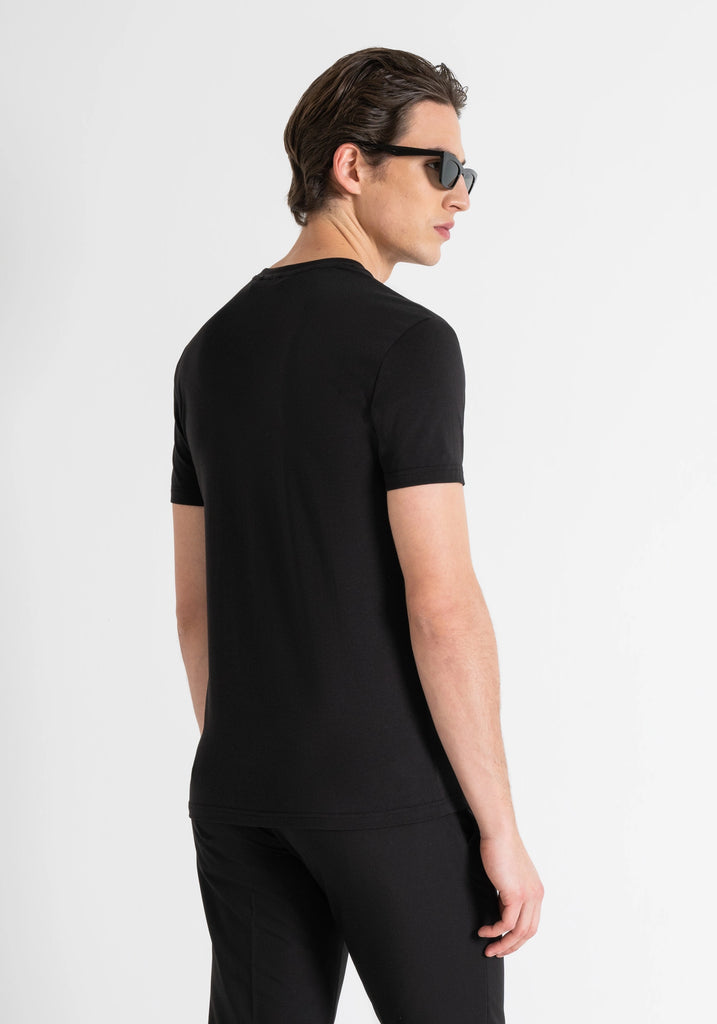 Antony Morato crna muška majica s okruglim izrezom