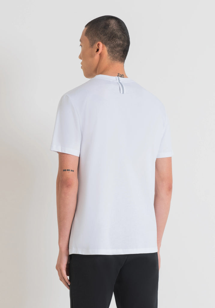 Antony Morato bijela muška majica s okruglim ovratnikom