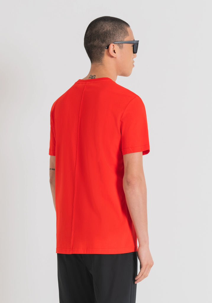 Antony Morato crvena muška majica s okruglim ovratnikom