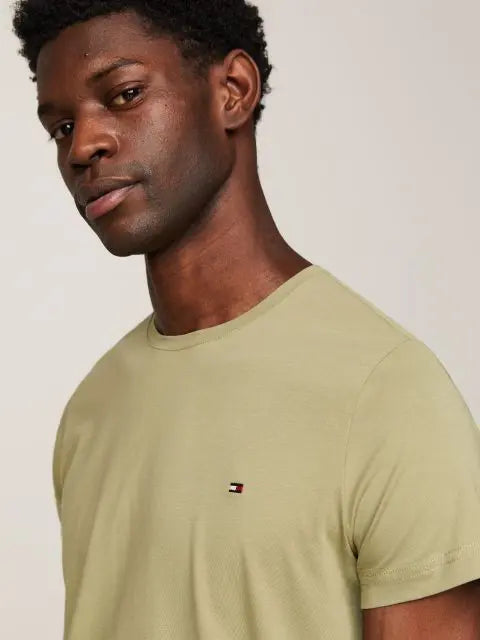 Tommy Hilfiger zelena muška majica s okruglim izrezom