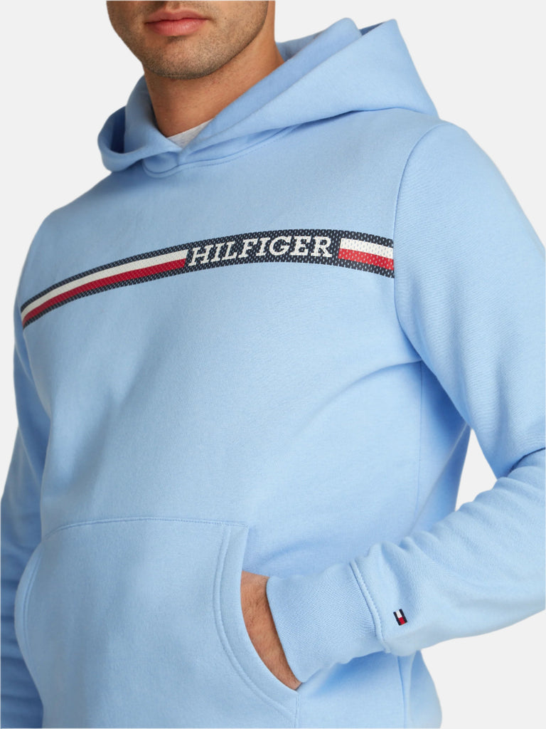 Tommy Hilfiger plava muška dukserica sa kapuljačom-[SKU]