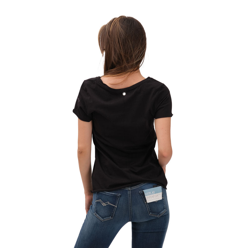 Replay crna ženska majica (RW3327B-23120P-98)-[SKU]