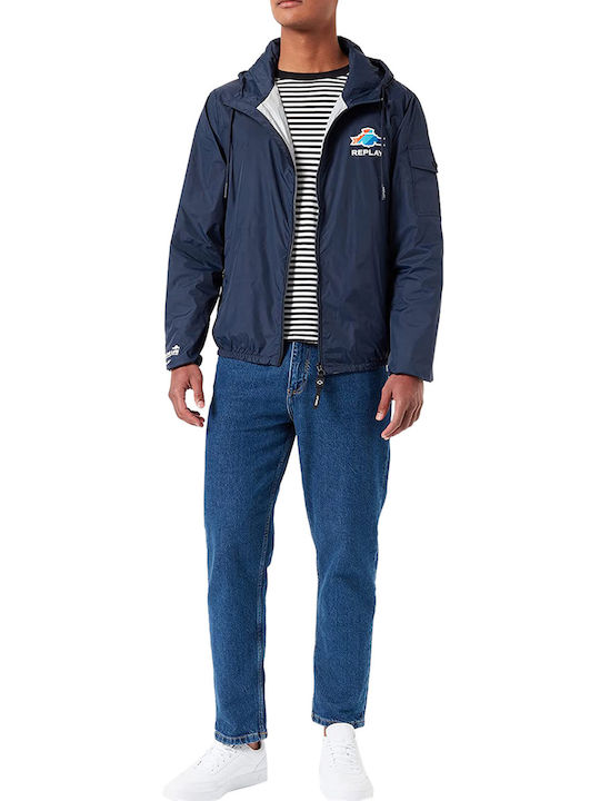 Replay plava muška jakna (RM8220-84306-85)-[SKU]