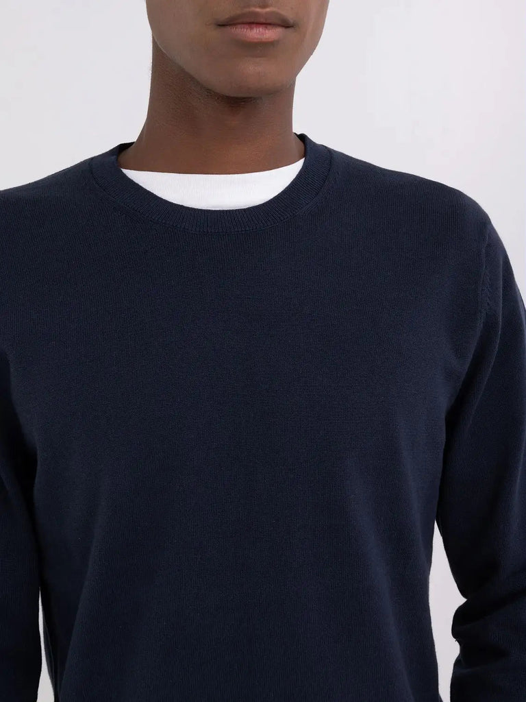 Replay plavi muški džemper s rebrastim detaljima