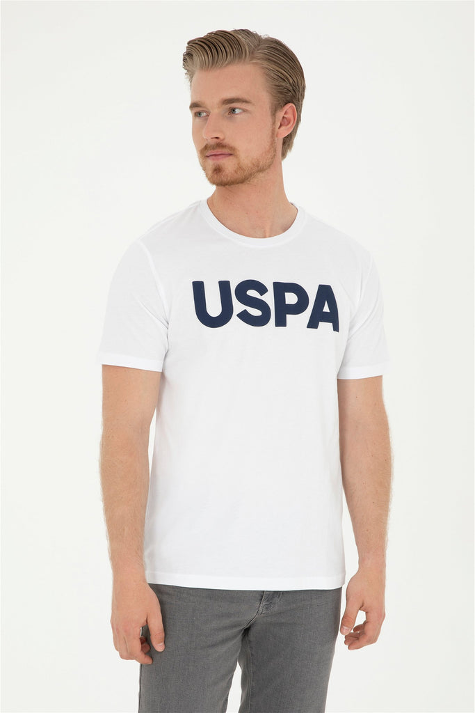 U.S. Polo Assn. bijela muška majica s velikim slovima