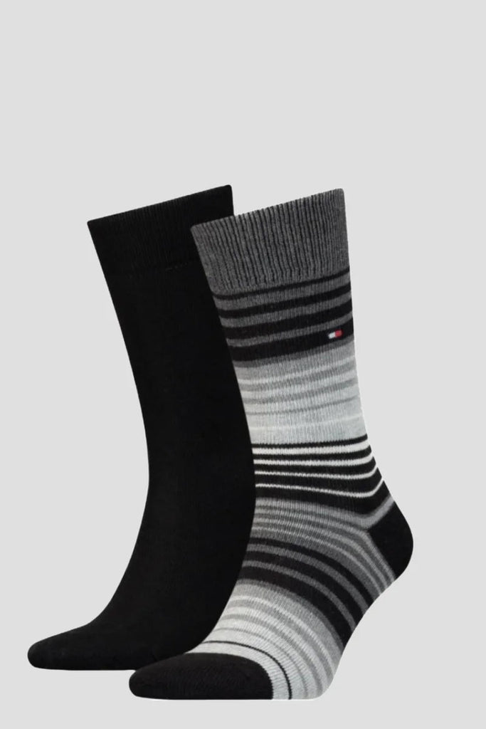 Tommy Hilfiger siva muške čarape s prugama
