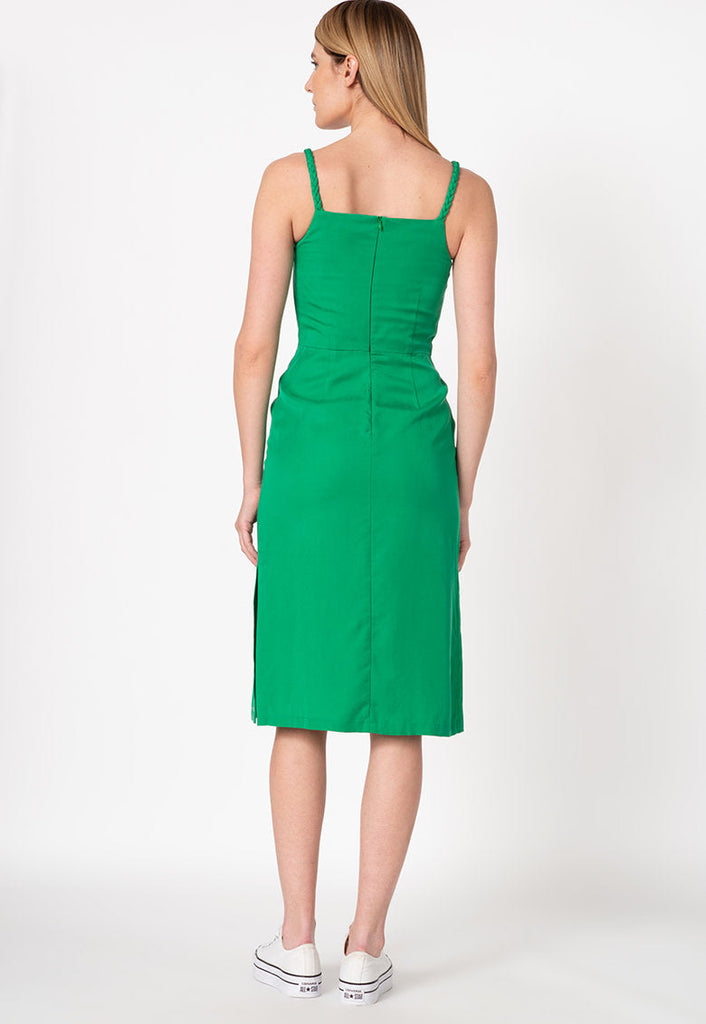 Tommy Hilfiger zelena ženska haljina (WW0WW21774-287)-[SKU]