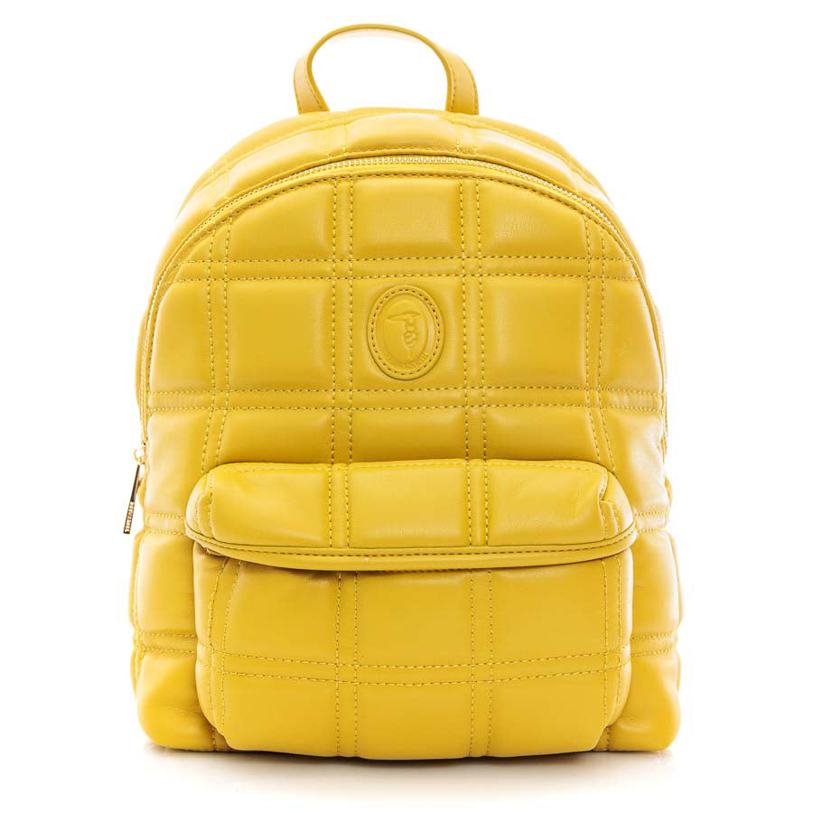 Trussardi žuti ženski ruksak s prošivenim detaljima