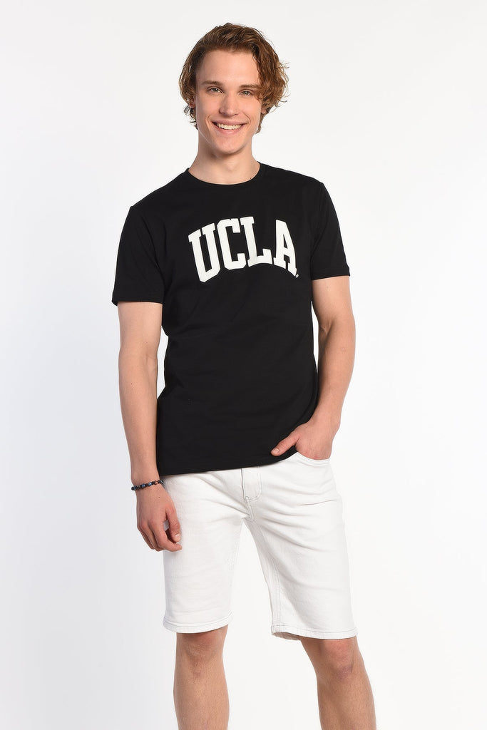 UCLA crna muška majica s velikim bijelim slovima