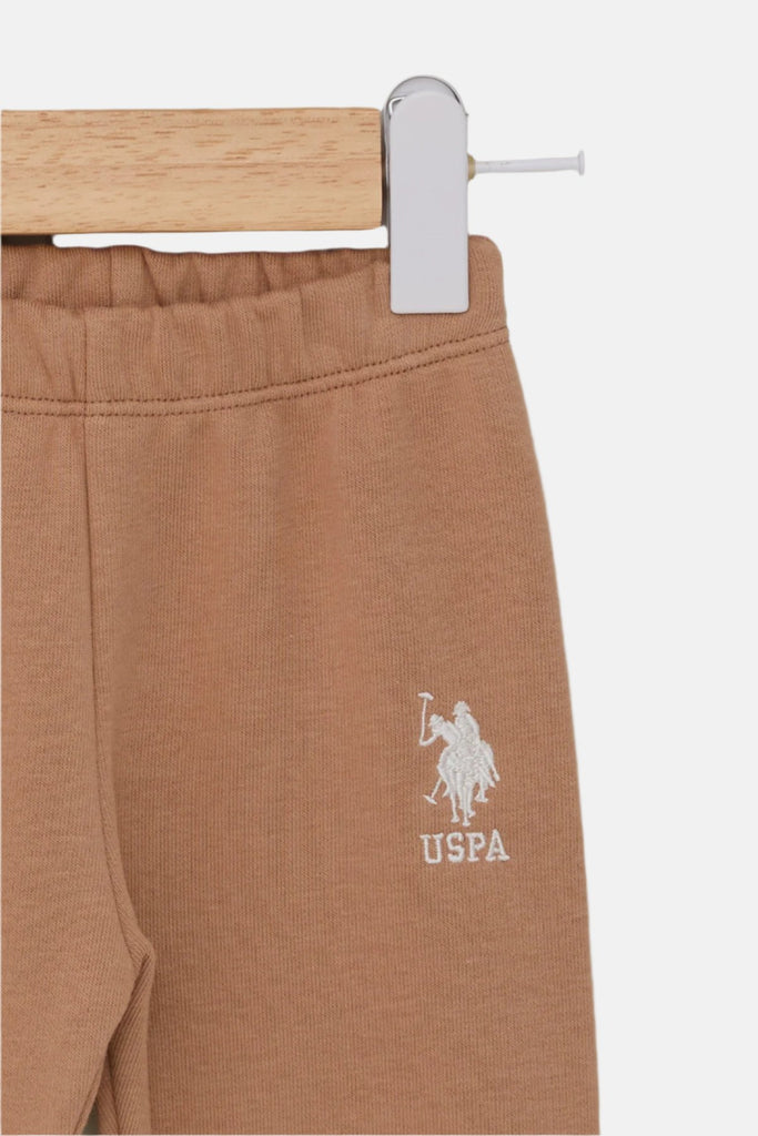 U.S. Polo Assn. bež trenerka za djevojčice (USB2118-LIGHT BEIGE)-[SKU]