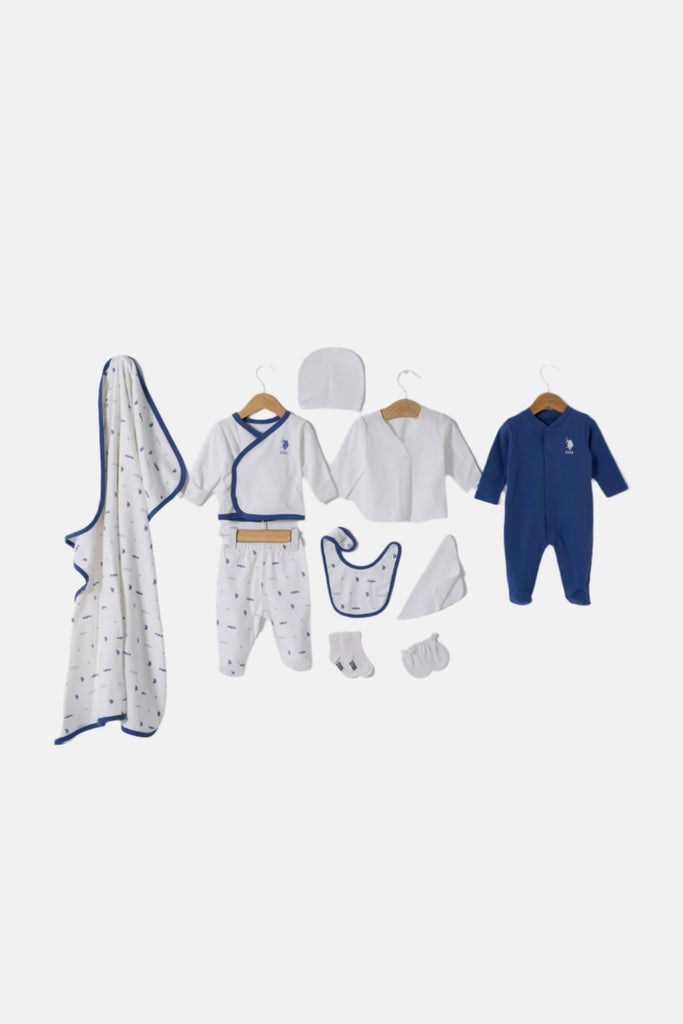 U.S. Polo Assn. bijeli set za bebe (USB2245-V1-WHITE)-[SKU]