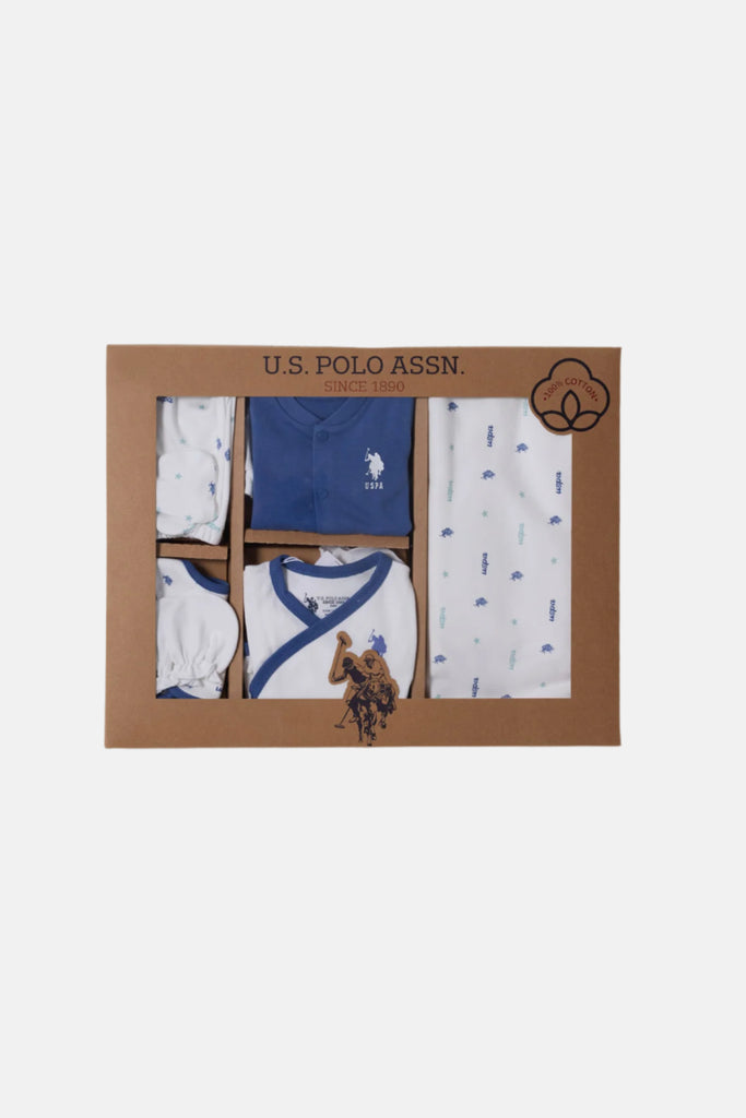 U.S. Polo Assn. bijeli set za bebe (USB2245-V1-WHITE)-[SKU]