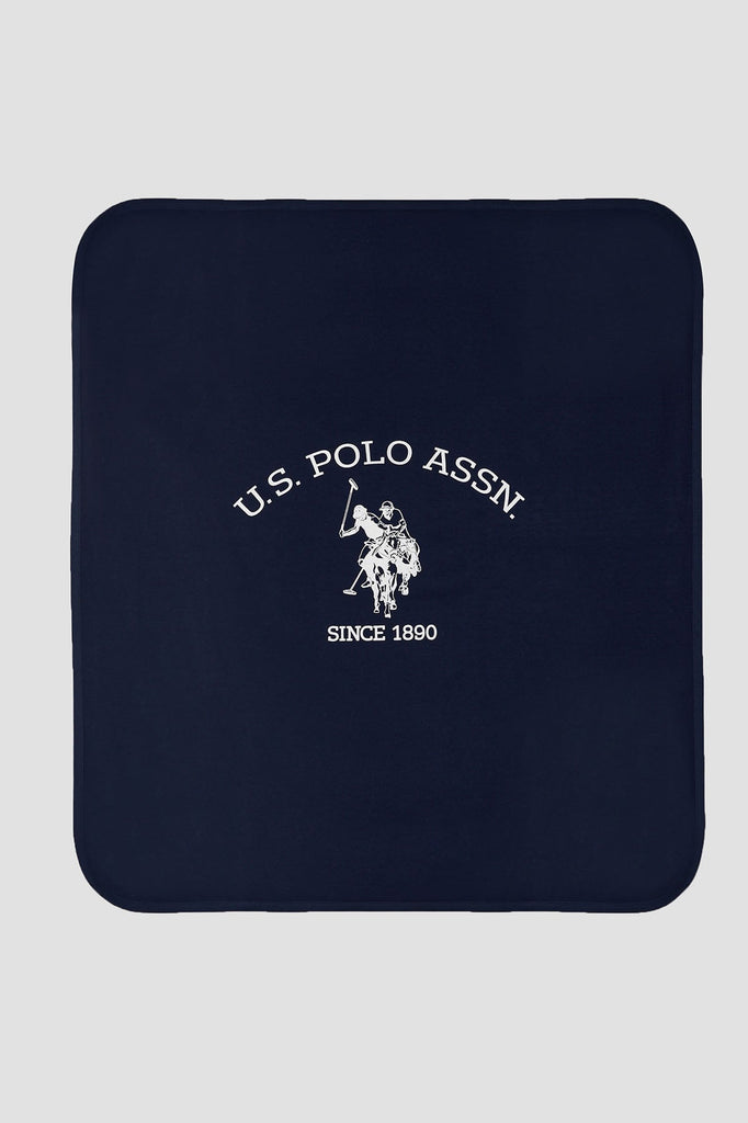 U.S. Polo Assn. Plavi pokrivač s uglovnim štepom