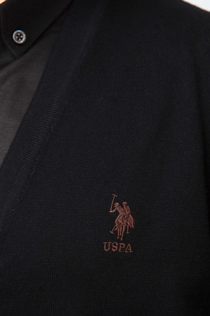 U.S. Polo Assn. crni muški džemper (652179VR046)-[SKU]