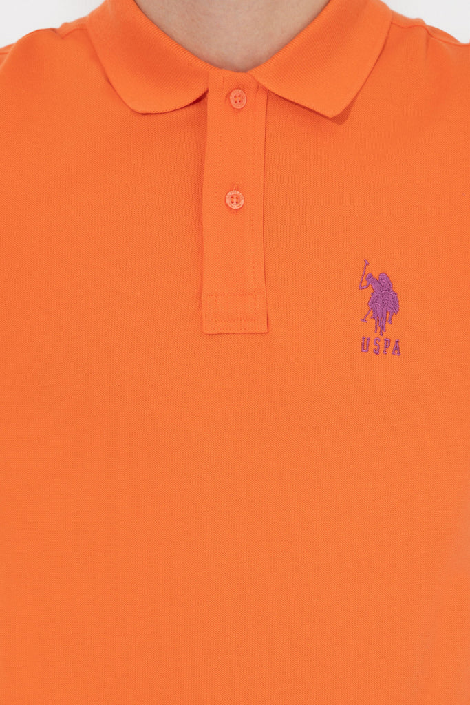 U.S. Polo Assn. narandžasta muška majica sa brojem 3