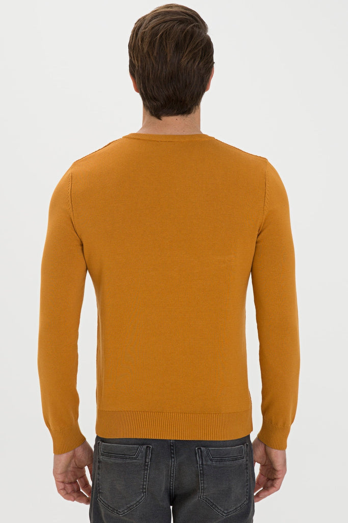 U.S. Polo Assn. narandžasti muški džemper sa V-izrezom