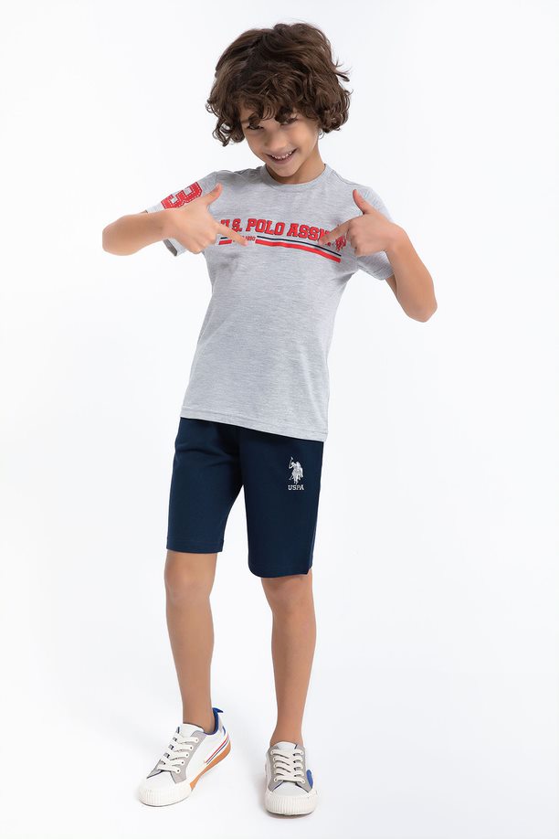 U.S. Polo Assn. sive set majica i hlače za dječake (US1101-4-Grey-Melange)-[SKU]