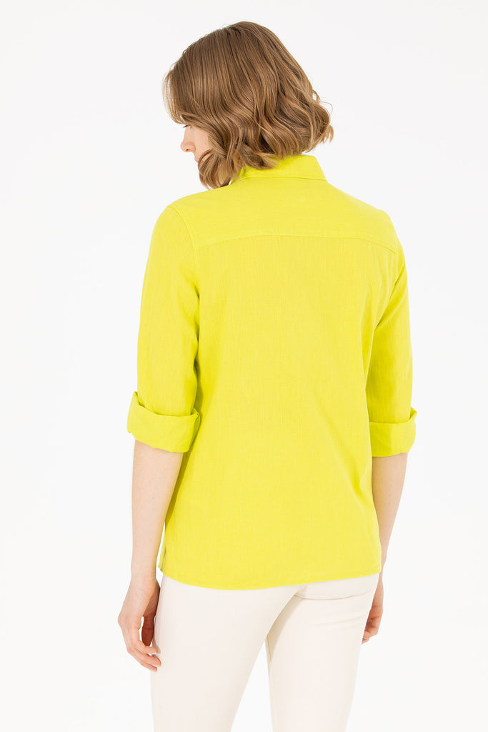 U.S. Polo Assn. žuta ženska košulja sa dugim rukavima